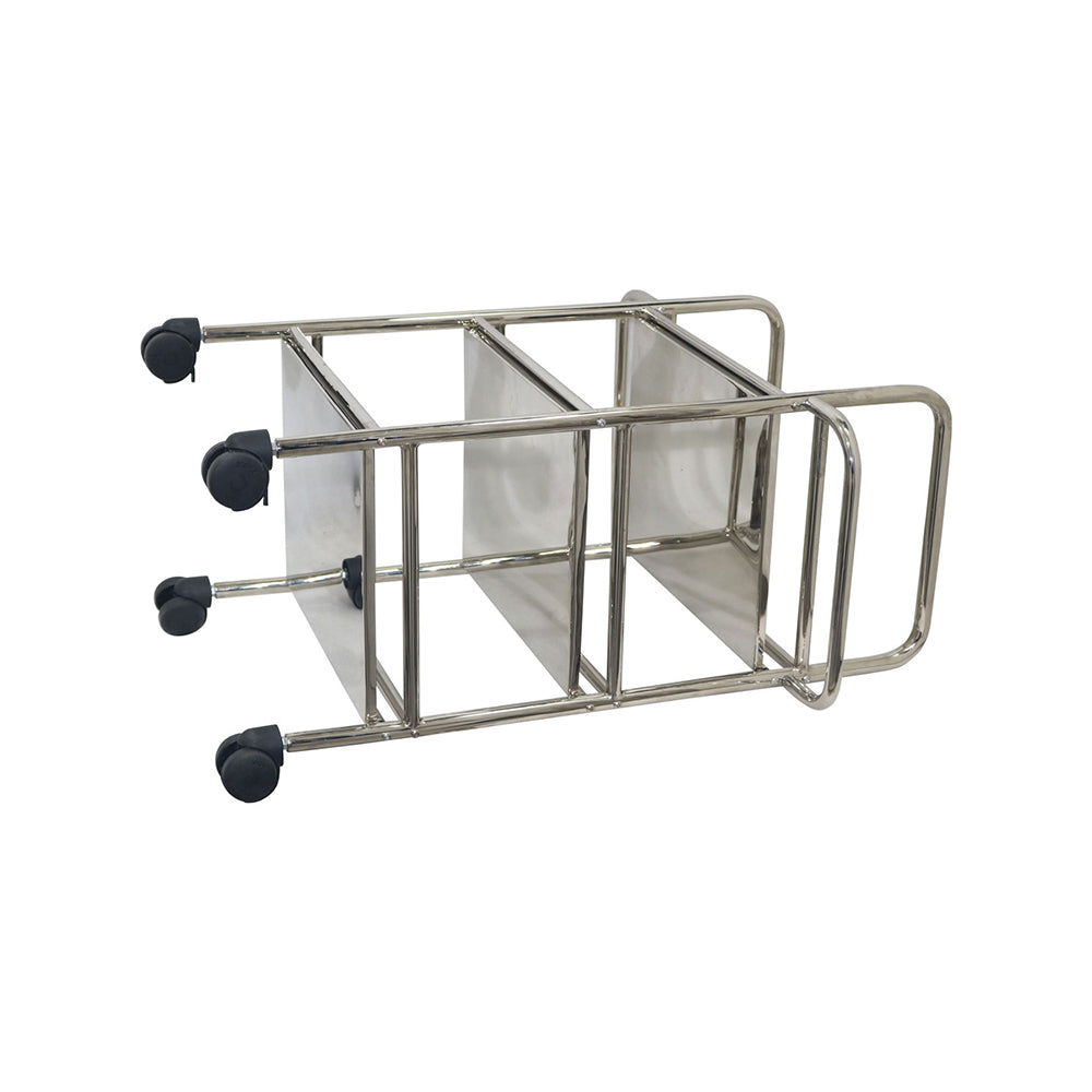 Metal 3 Tier Serving Trolley - Silver
