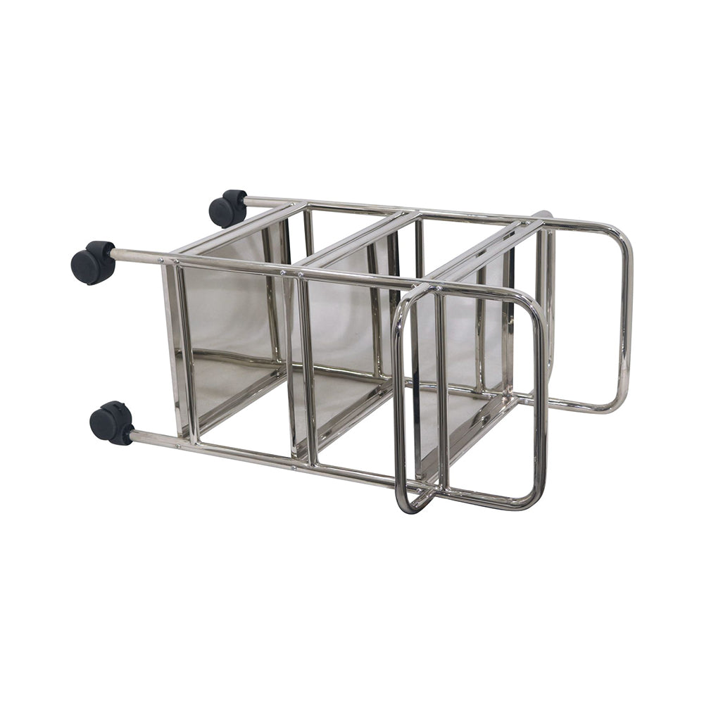 Metal 3 Tier Serving Trolley - Silver