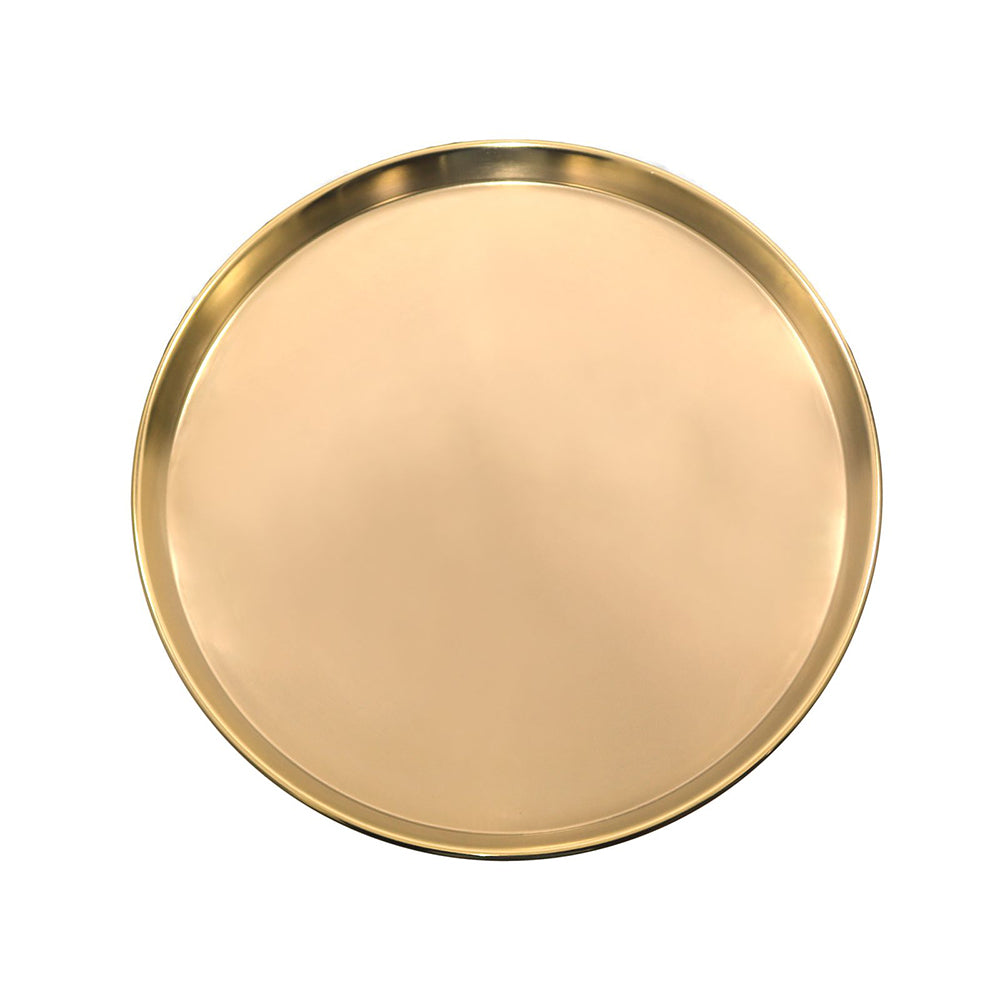Zylen Steel Side Table - Gold