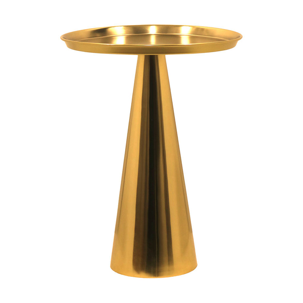 Steel Designer Metal Cone Side Table For Indoor, Outdoor, Home And Office