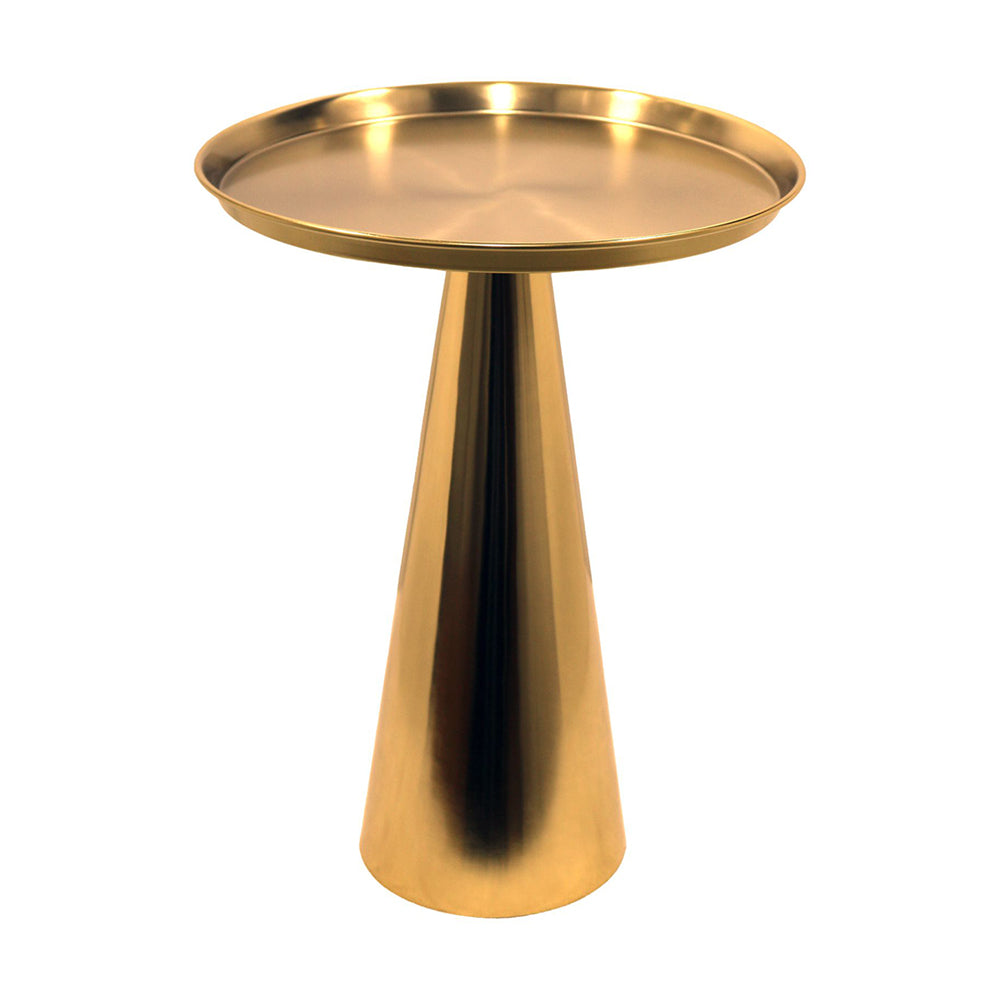 Steel Designer Metal Cone Side Table For Indoor, Outdoor, Home And Office