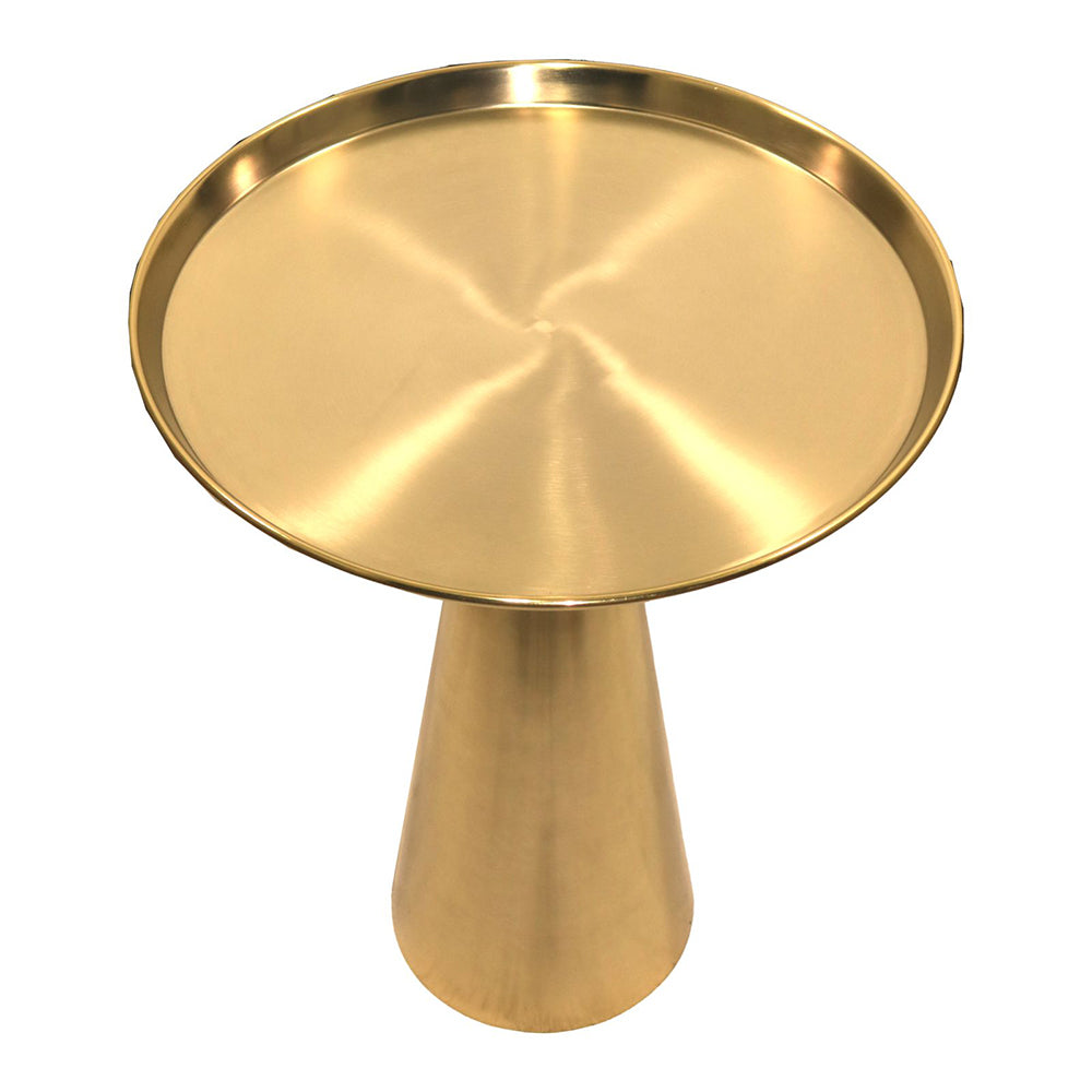 Steel Designer Metal Cone Side Table For Indoor, Outdoor, Home And Office