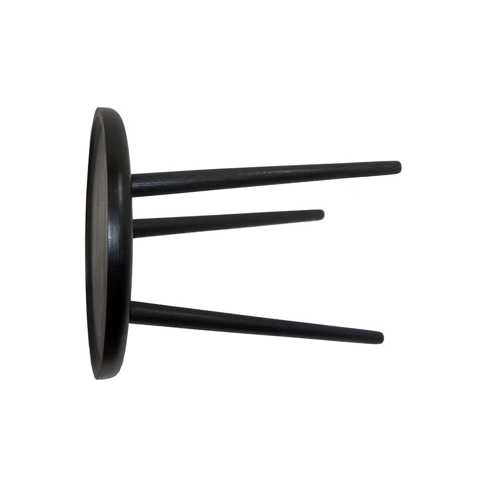 Tripod Wooden Side Table - Black