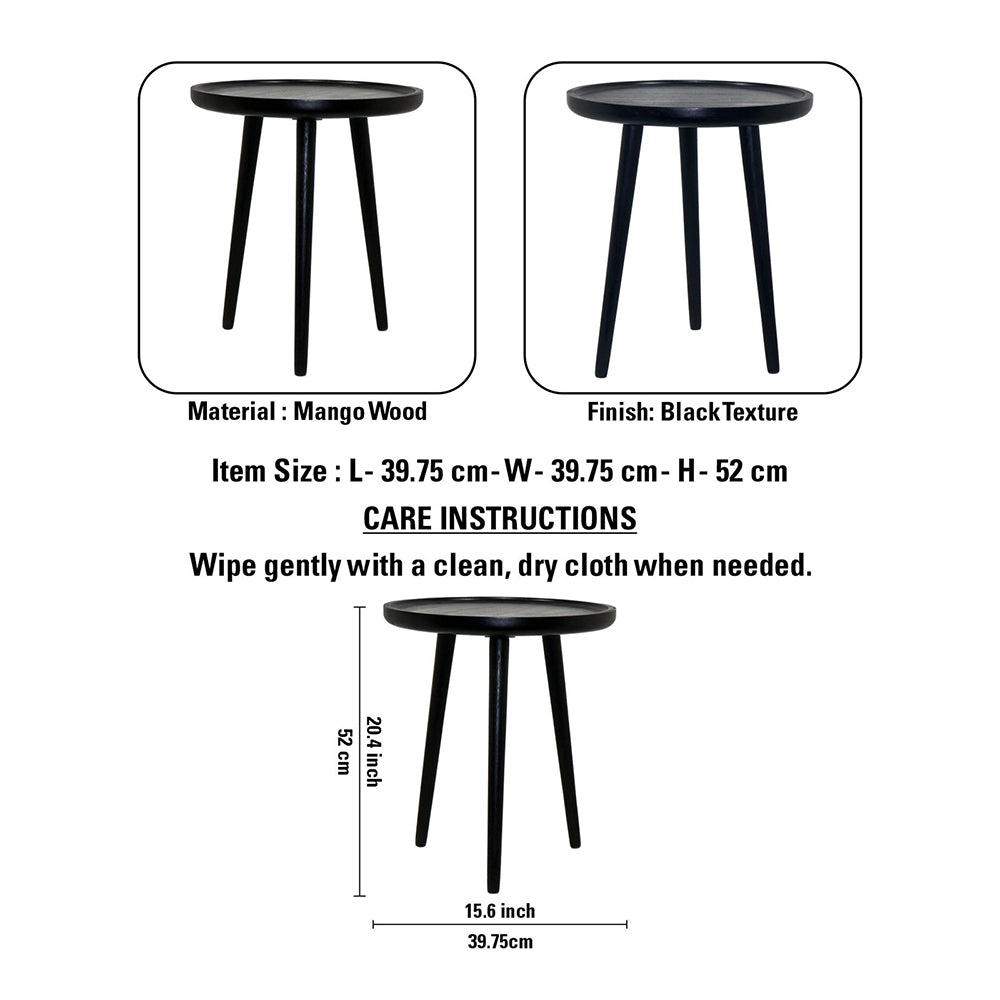 Wooden Side Table For Living Room, Bedroom, Kitchen, Home, Balcony And Office