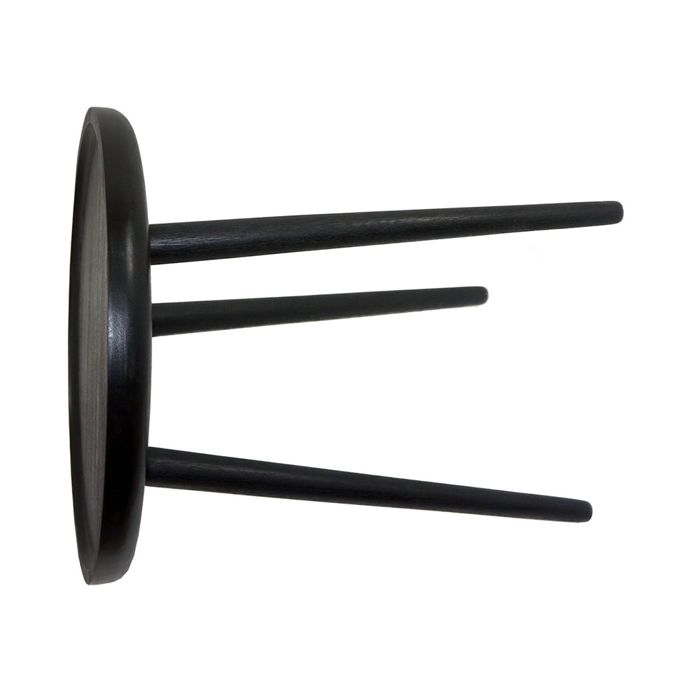 Tripod Wooden Side Table - Black