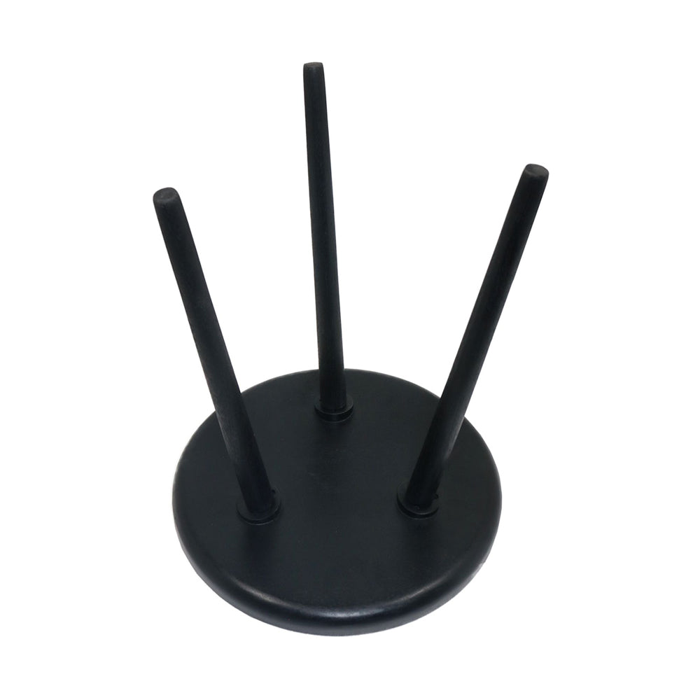 Tripod Wooden Side Table - Black