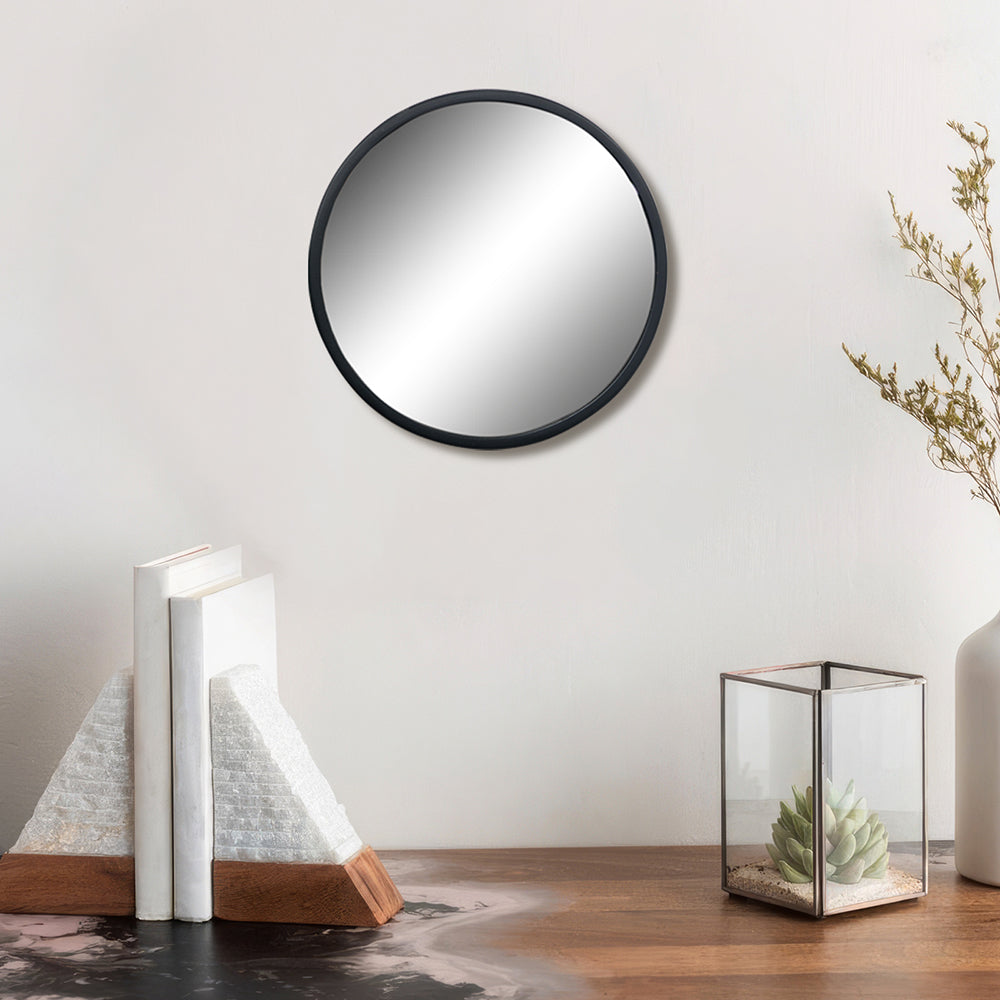 Black Decorative Hook Mirror