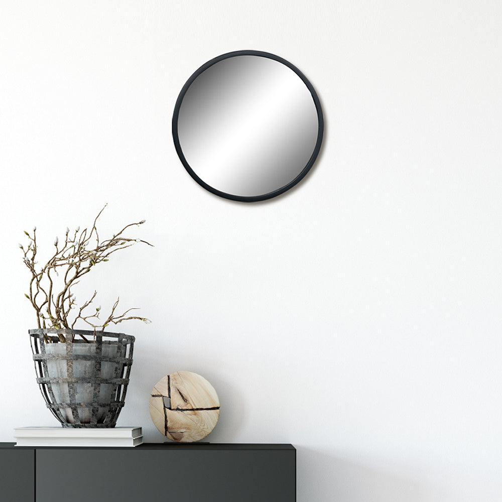 Black Decorative Metal Hook Mirror