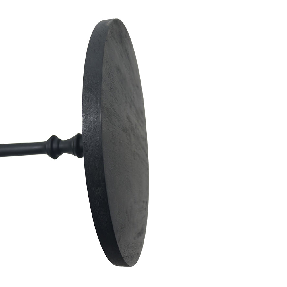 Timber Metal Side Table - Black