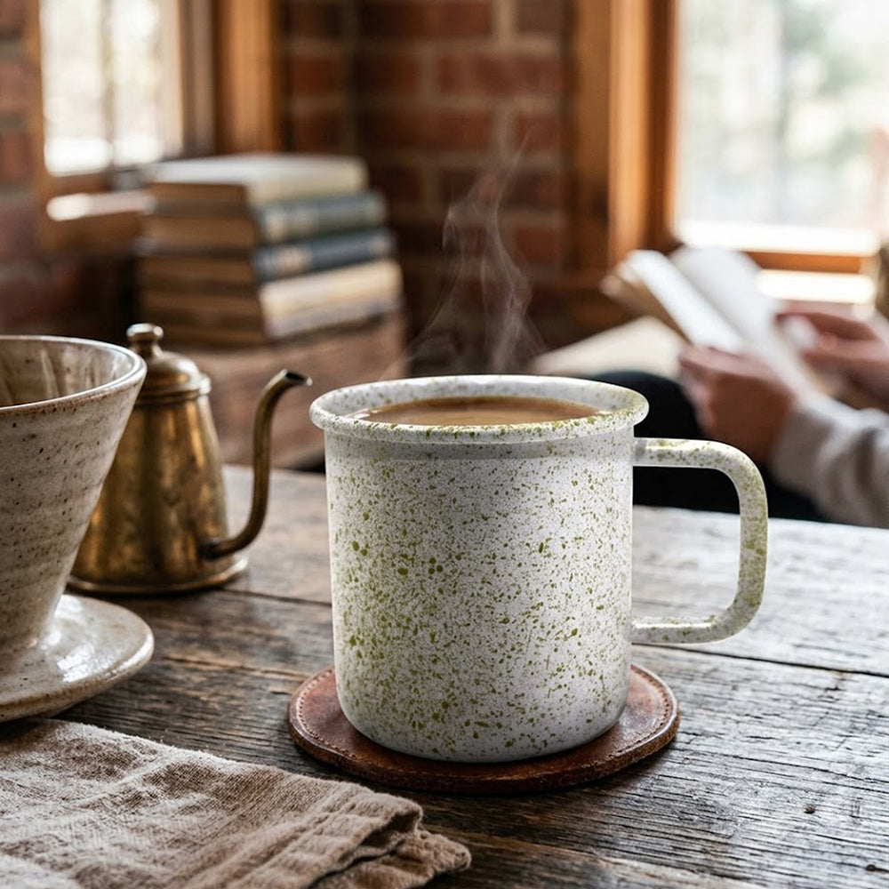 Metal Coffee Mug - White