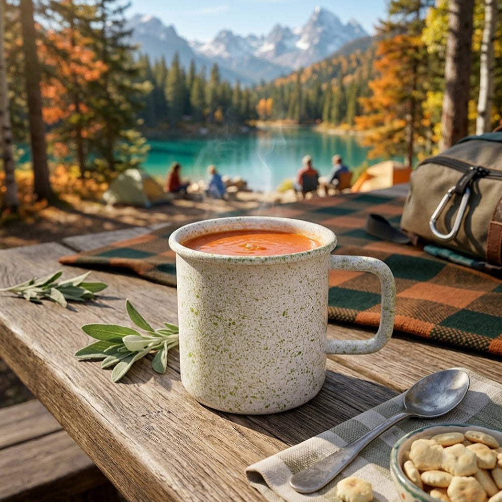 Metal Coffee Mug - White