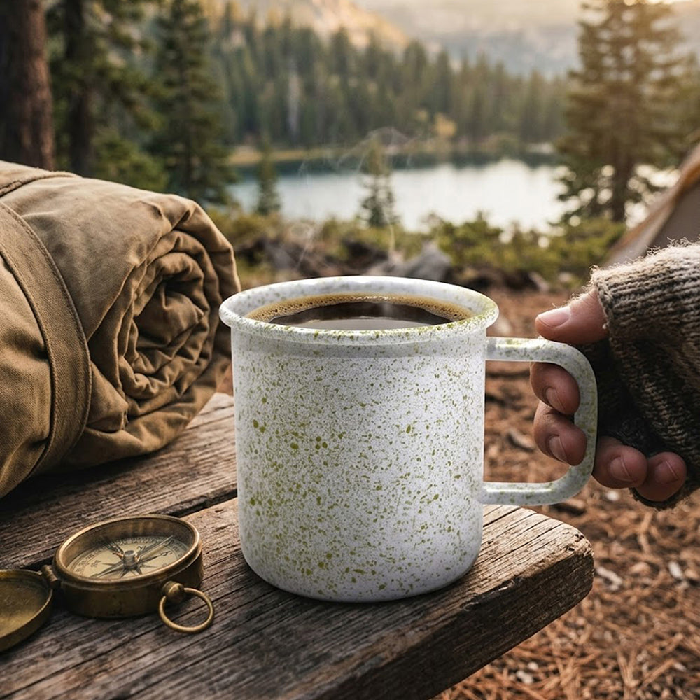 Metal Coffee Mug - White