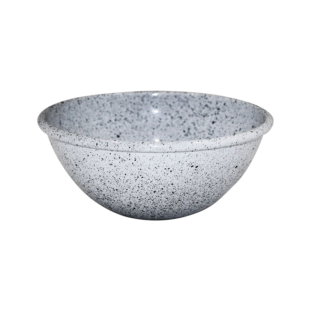 Elix Metal Serving Bowl - White