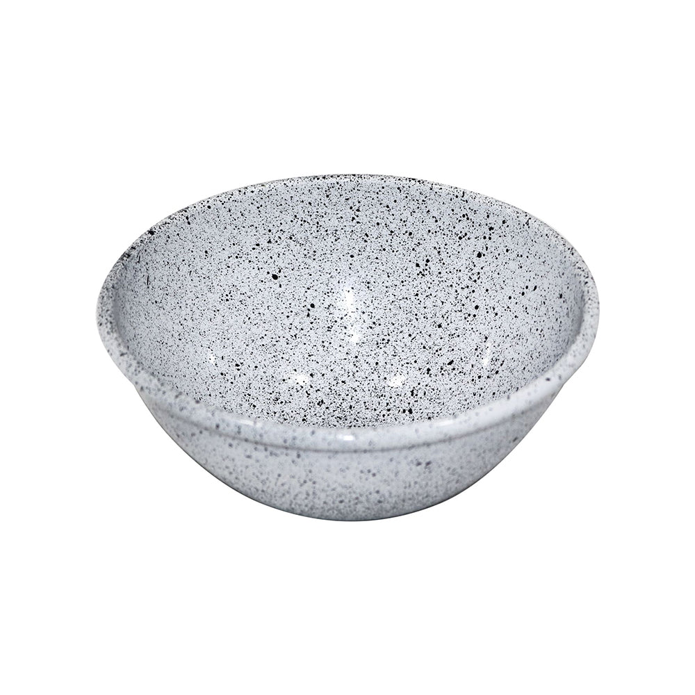 Elix Metal Serving Bowl - White