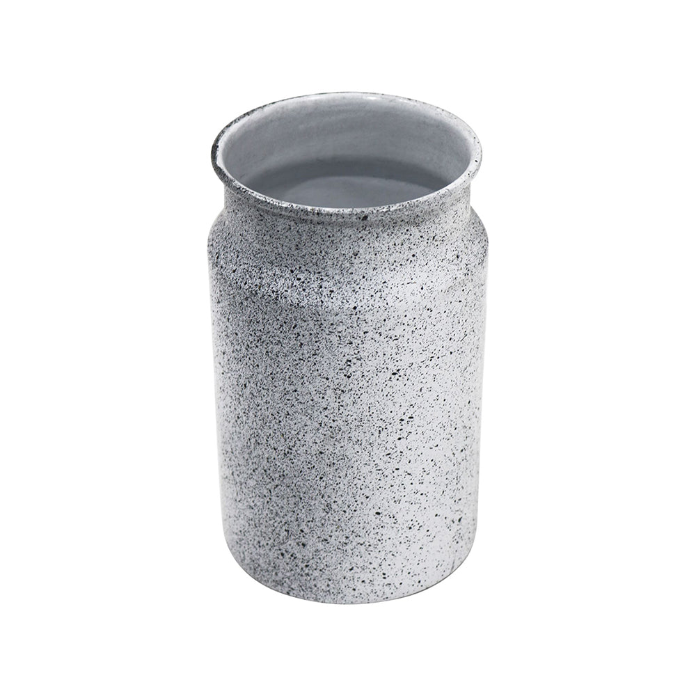 Metal Vase, Large - White