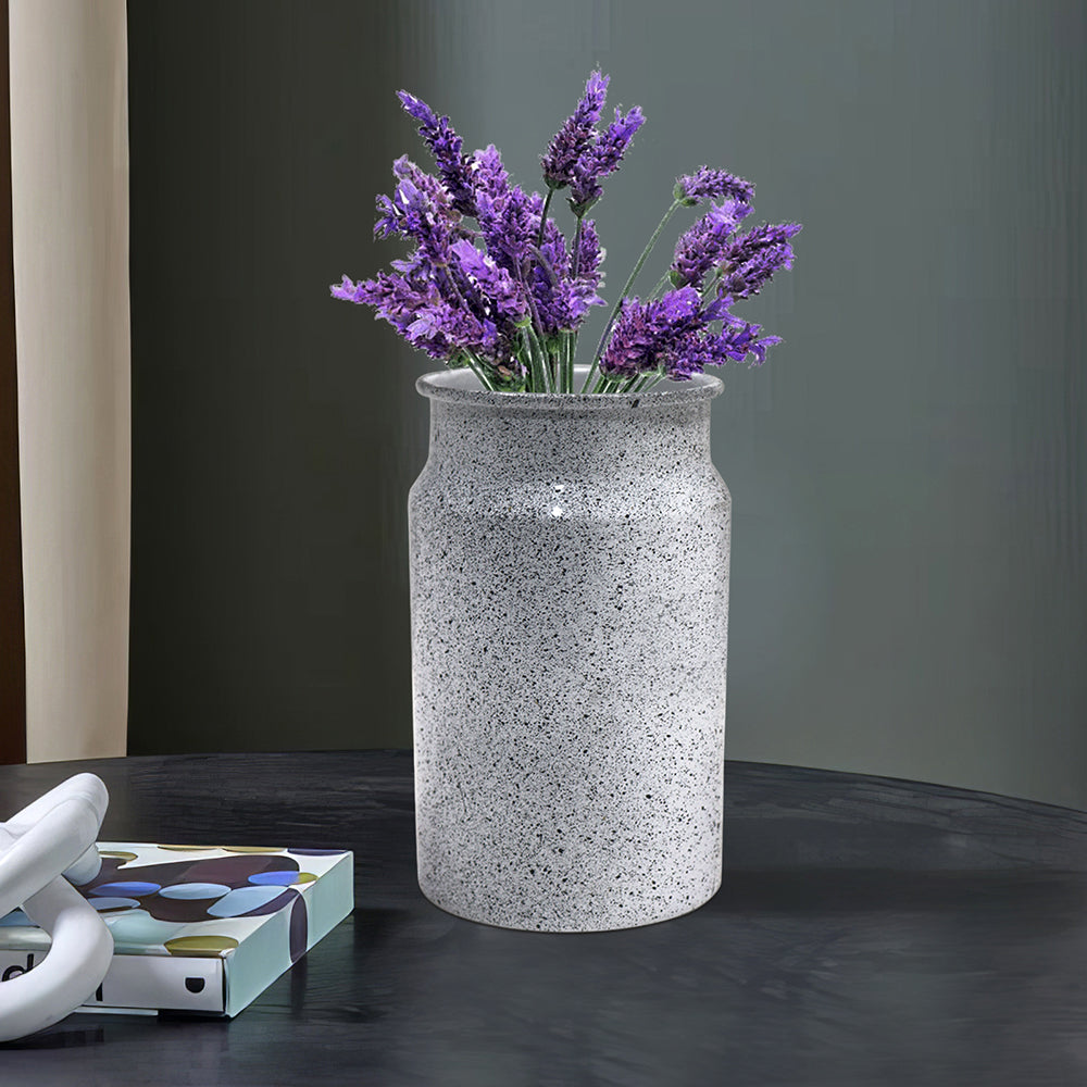Iron Metal Speckle Finish Flower vase for Home Décor