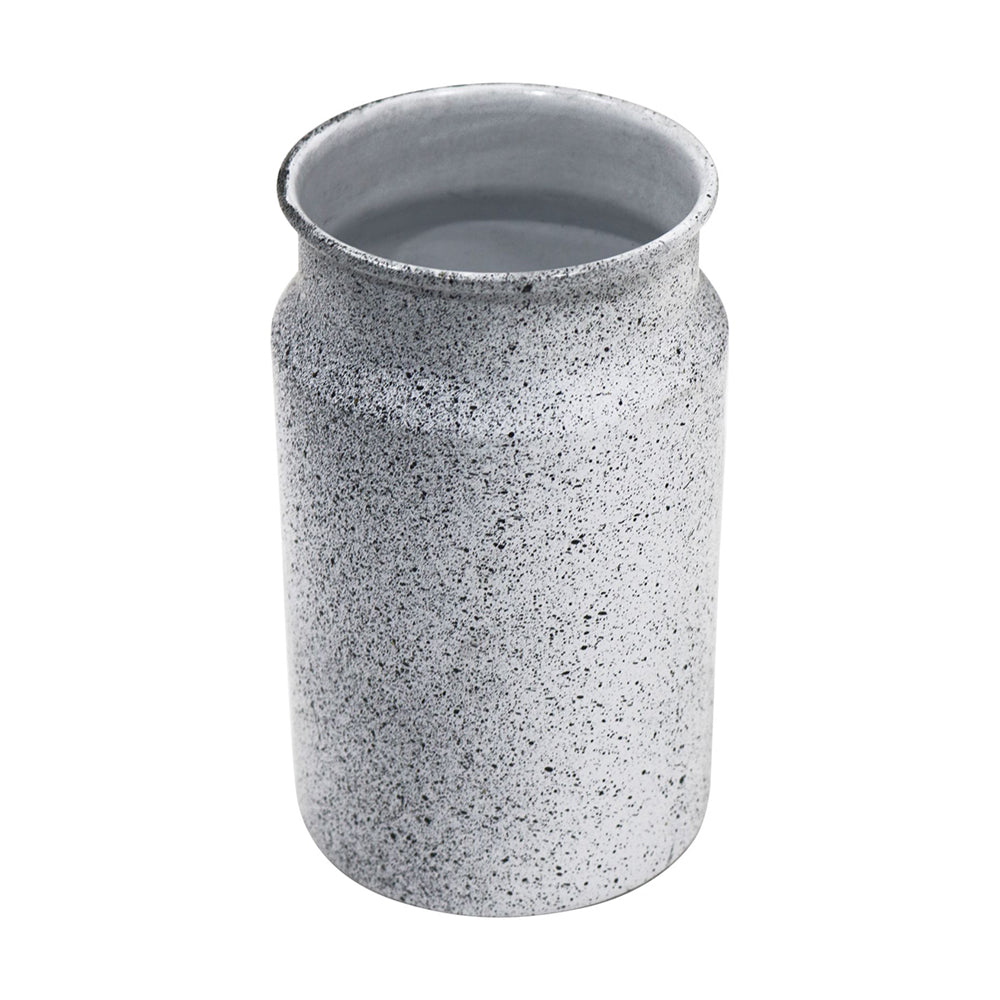 Iron Metal Speckle Finish Flower vase for Home Décor