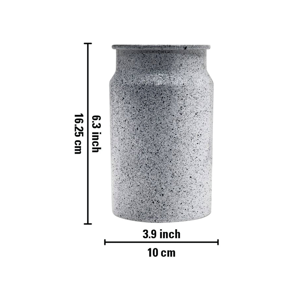 Metal Vase, Large - White