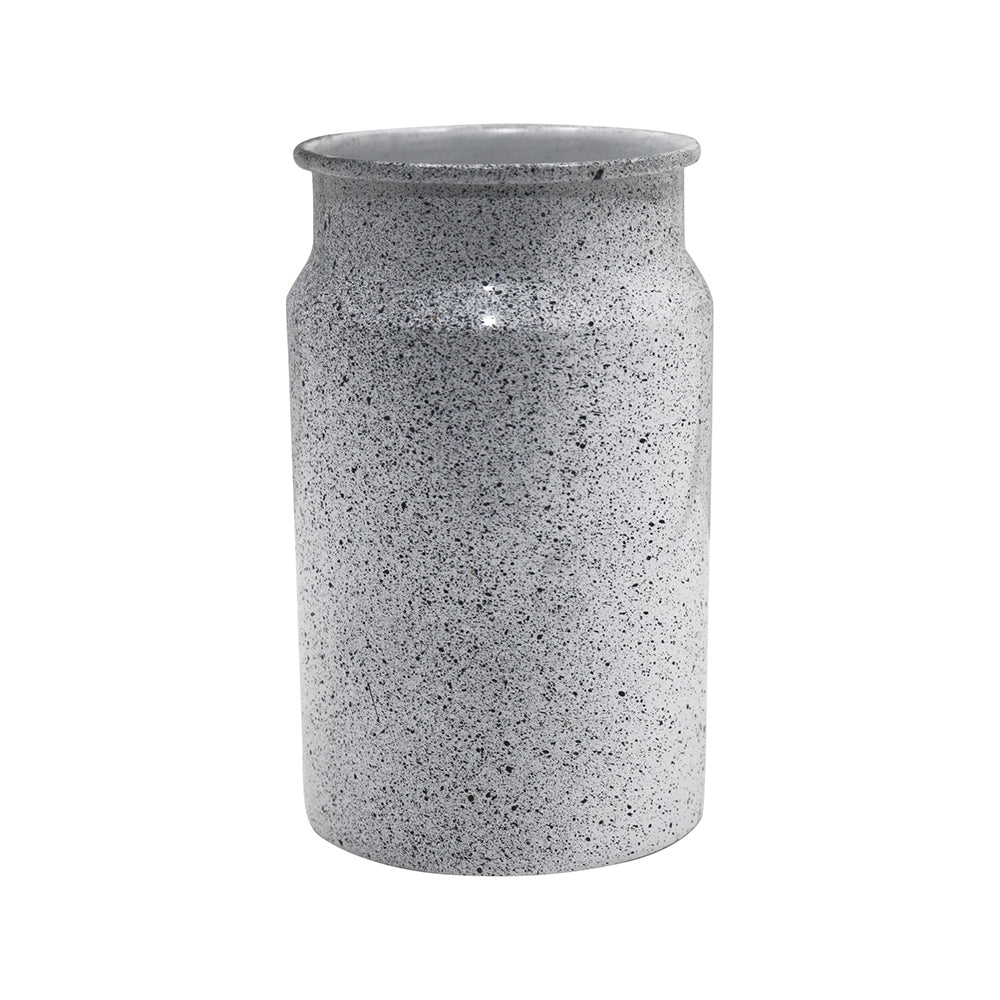 Metal Vase, Large - White