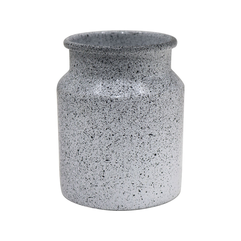 Metal Vase, Large - White