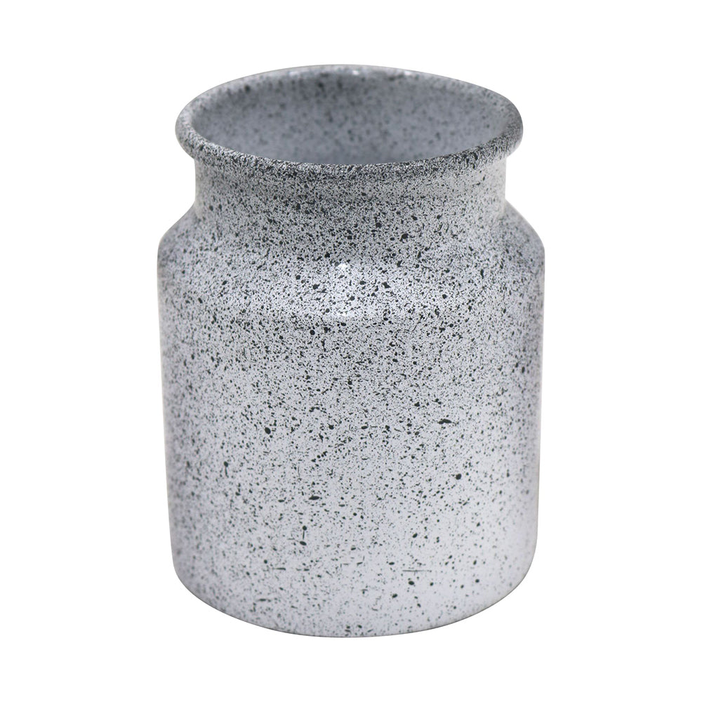 Metal Vase, Large - White