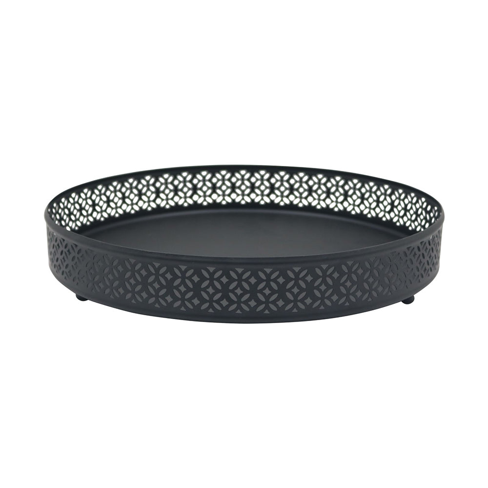Fana Metal Serving Tray - Black