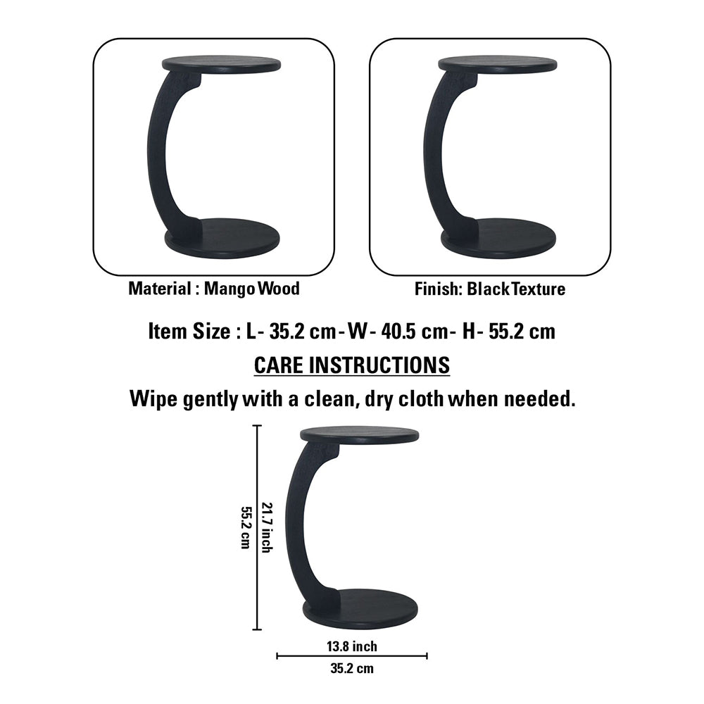 Wooden Mango C Laptop Table / Side Table