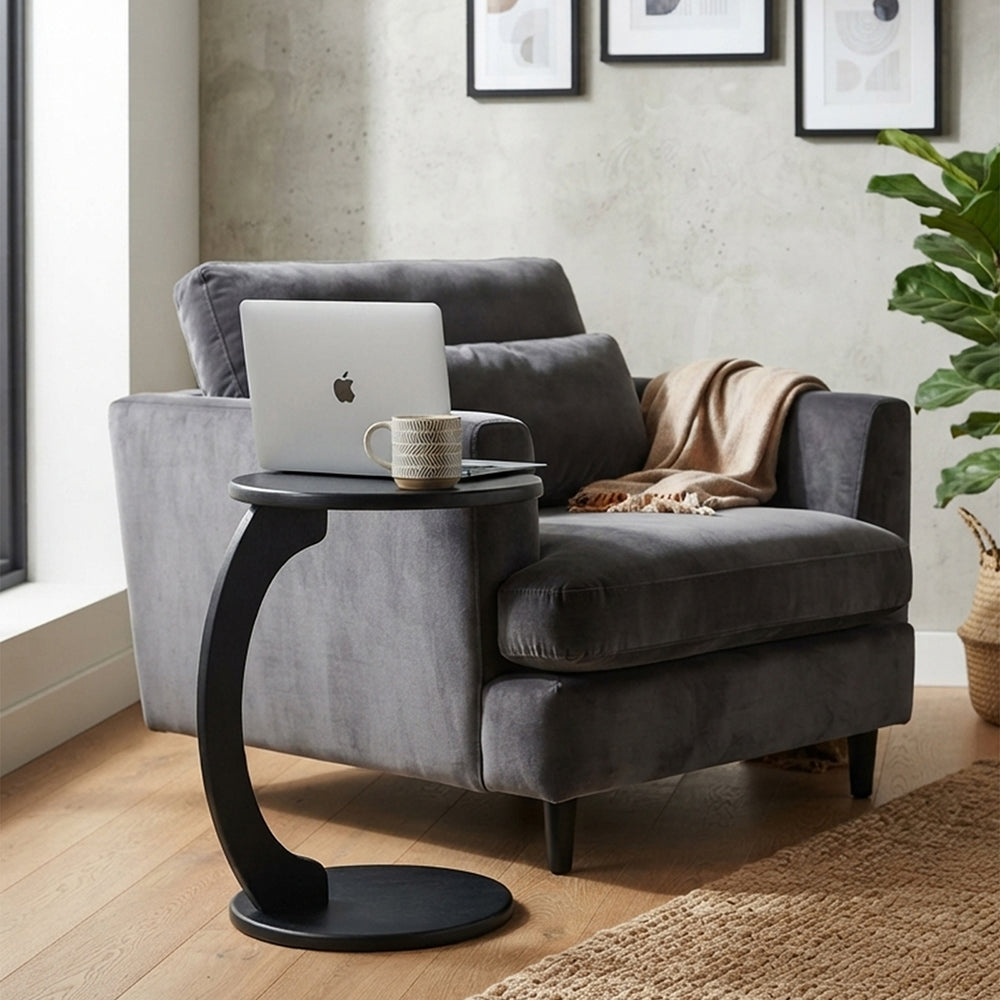 Elff Wooden Laptop Table - Black