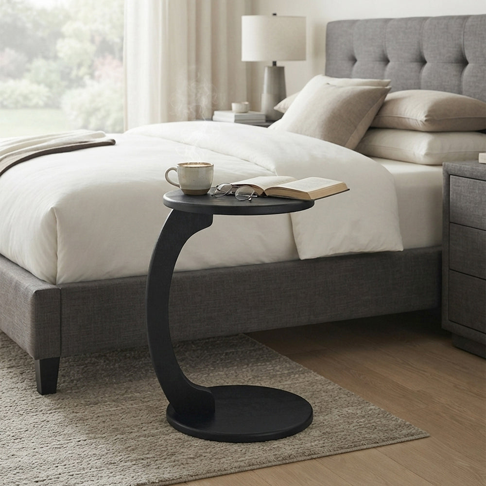 Elff Wooden Laptop Table - Black