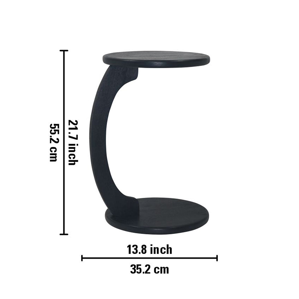 Elff Wooden Laptop Table - Black