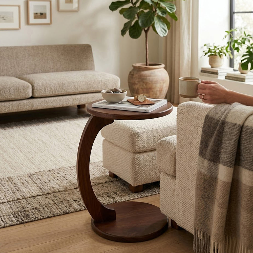 Elff Wooden Laptop Table - Walnut