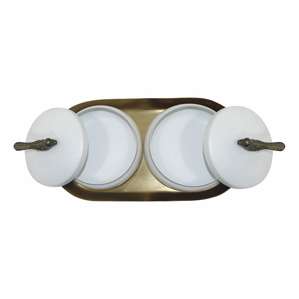 Metalsmith 2 Decorative Dryfruit Boxes With 1 Tray I Multipurpose Containers With Lid For Storing Snacks, Dryfruits, Pickels, Cookies