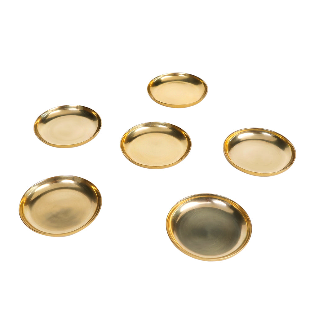 Metal Coaster, Set Of 6 - Silver