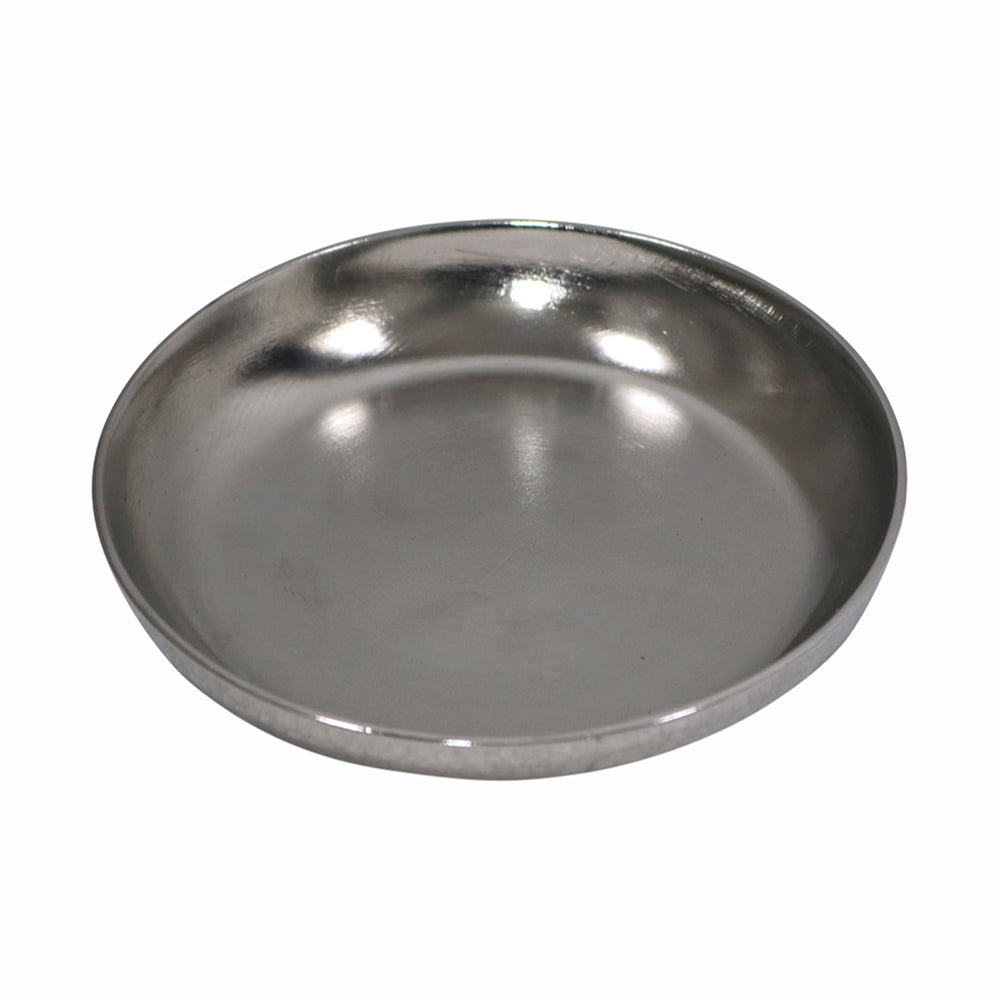 Iron Set of 6 Silver Metal Round Coasters