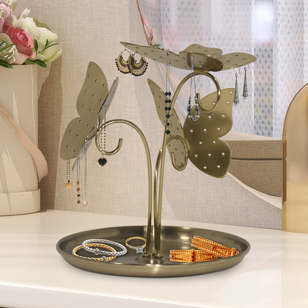 Decorative Metal Trinket Jewellery Stand For Living Room Pack Of One