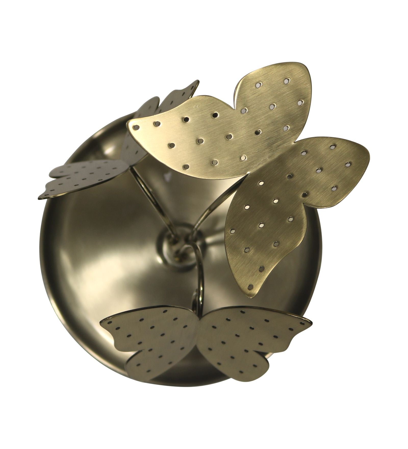 Metal Butterfly Jewellery Organiser - Gold
