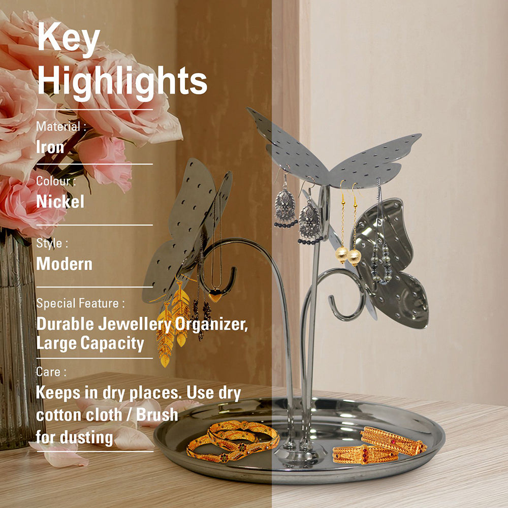 Decorative Metal Trinket Jewellery Stand For Living Room Pack Of One