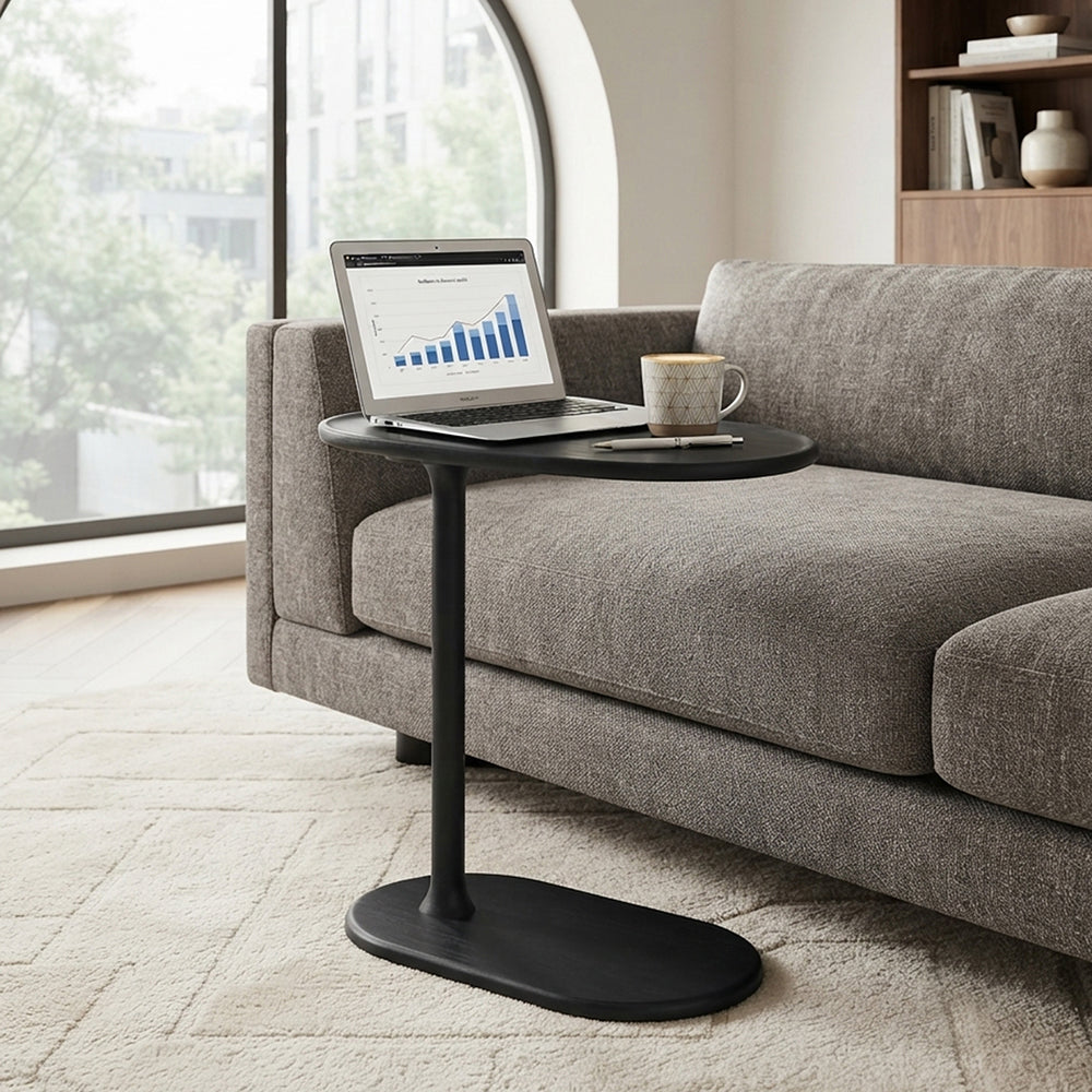 Elan Wooden Laptop Table - Black