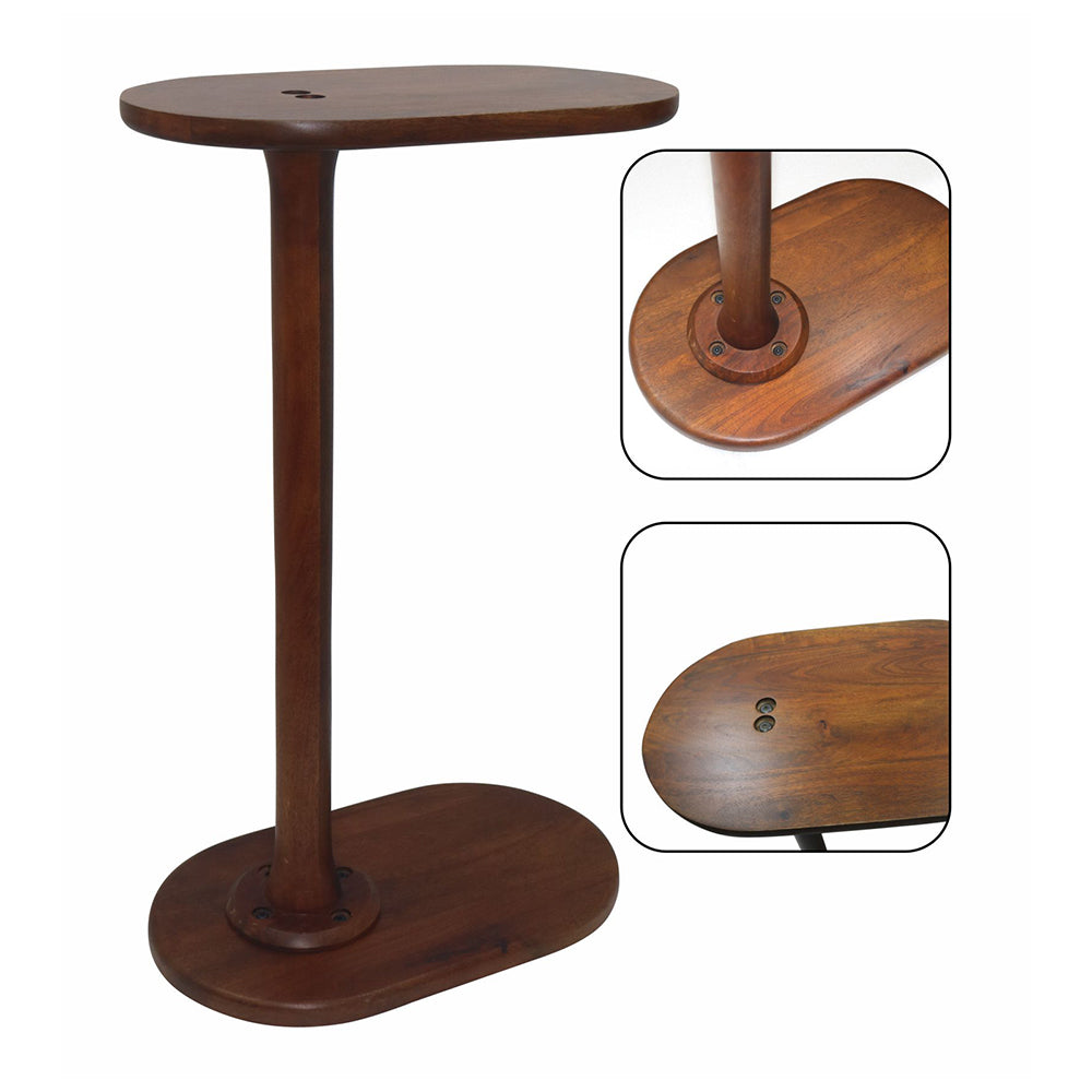 Wooden Mango Laptop Table / Side Table For Office , Living Room