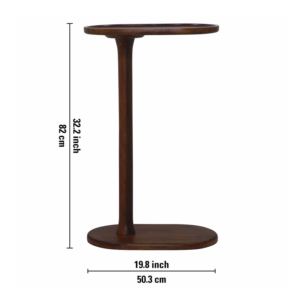 Wooden Mango Laptop Table / Side Table For Office , Living Room