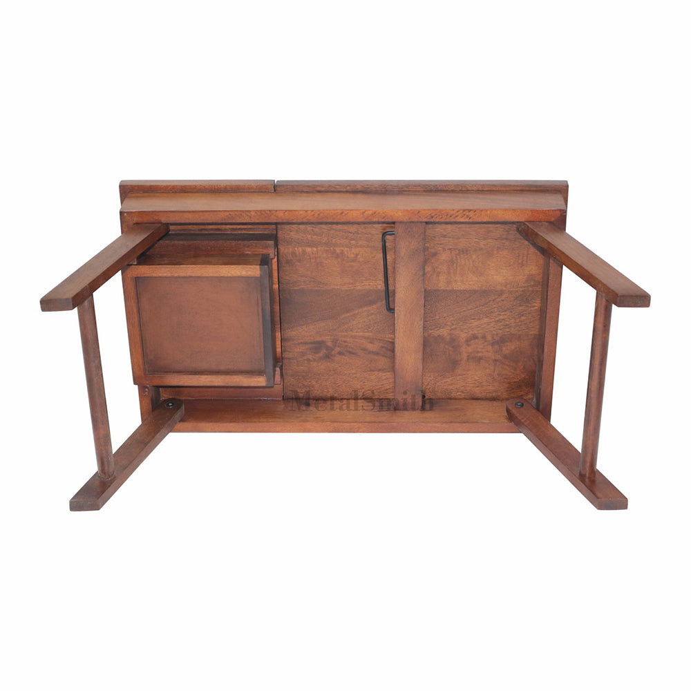 Wooden Adjustable Laptop Stand - Walnut