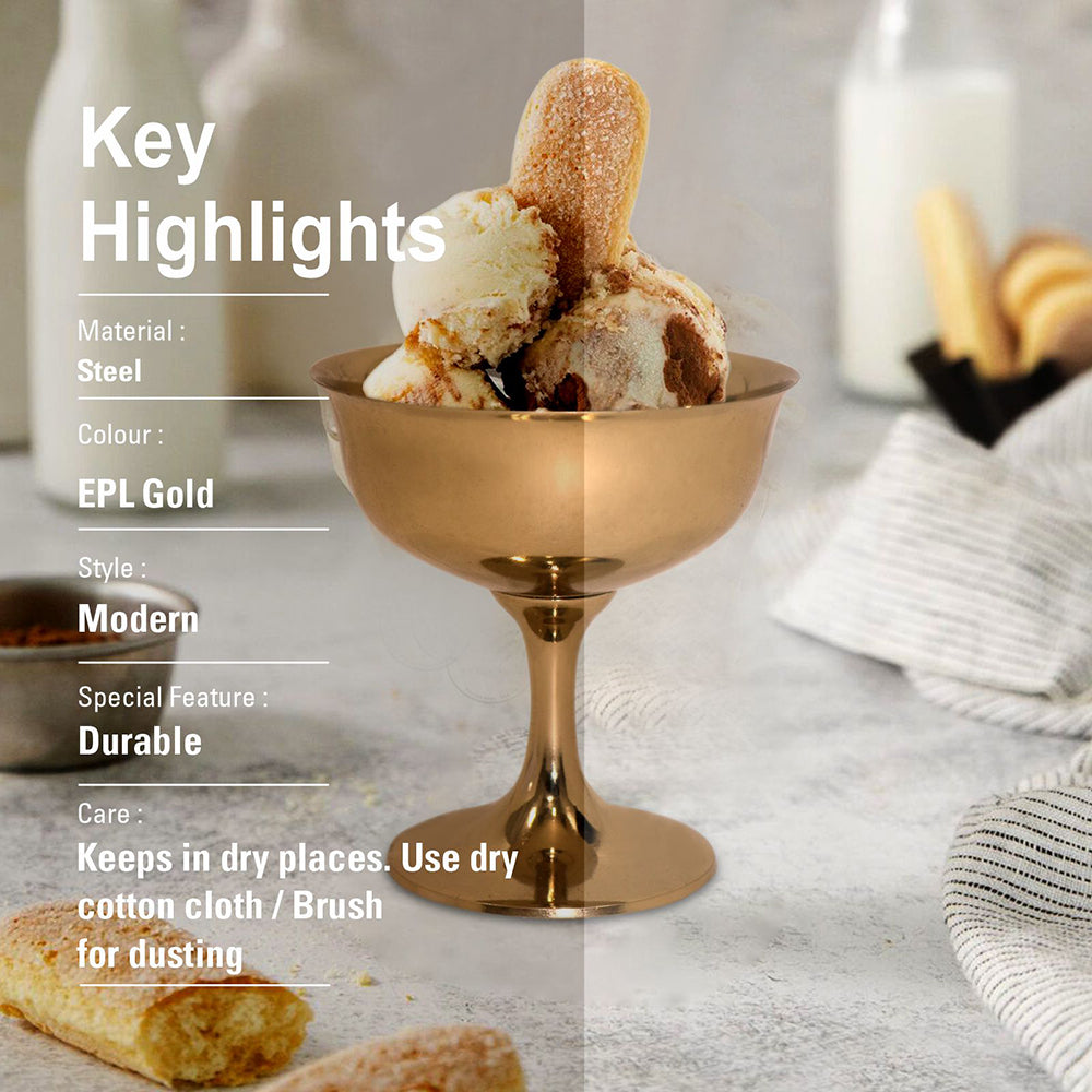 Elegant Steel Sweet Bowl Stand For Special Occasion Dessert , Cup Cake , Ice Cream Multipurpose Bowl