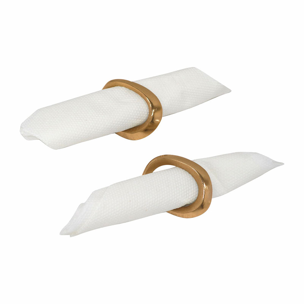 Elegant Metal Napkin Ring For Special Occasion To Décor Your Dining Table Pack Of Two