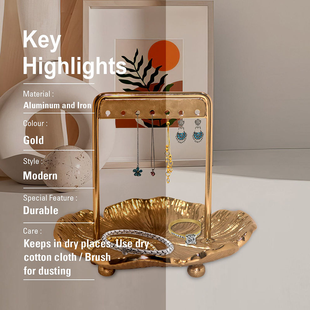 Decorative Metal Jewelry Stand For Living Room Pack Of 1