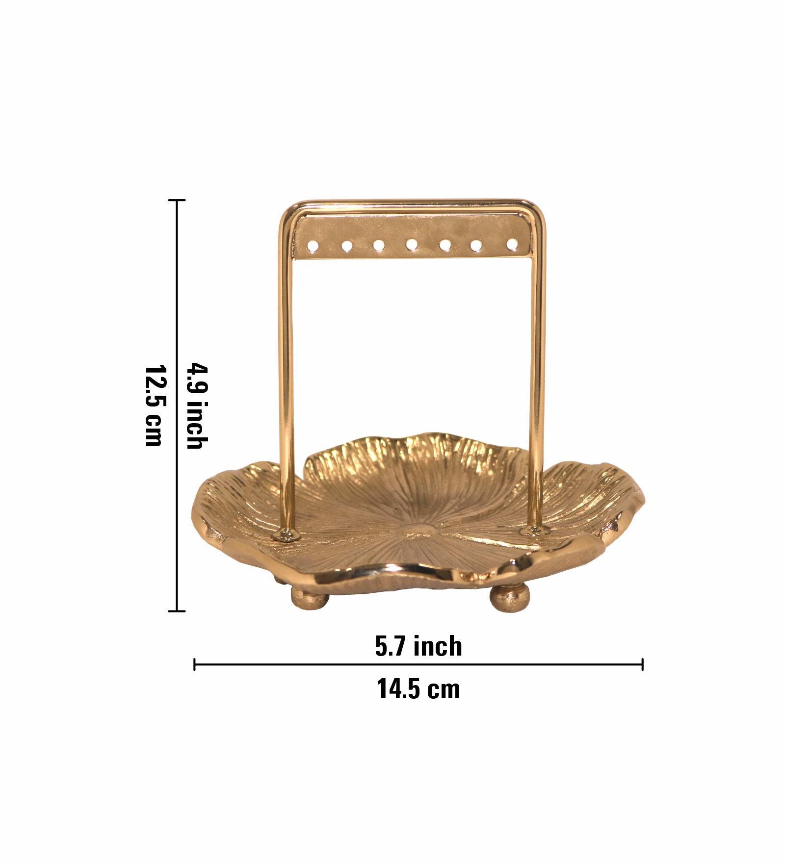 Metal Jewellery Organiser - Gold