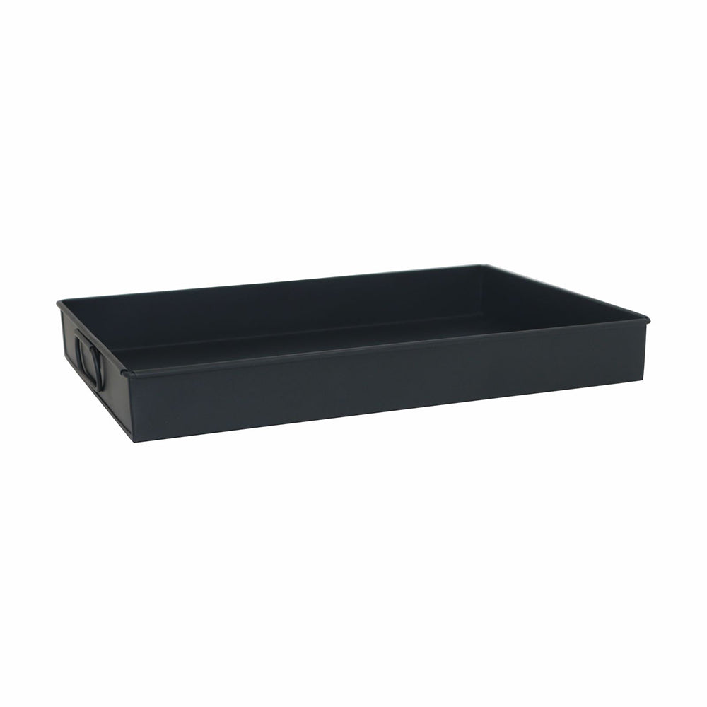 Iron Rectangle Black Designer Serving Tray For Kitchen , Office