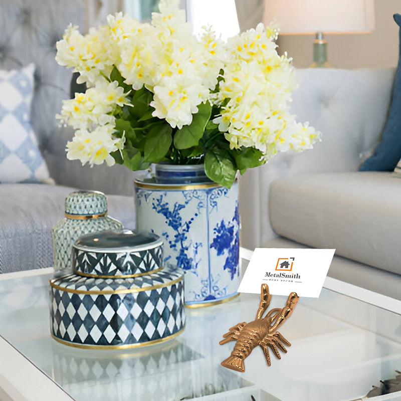 Aluminum luxurious Card Holder Stunning Gold Finish For Office , Home