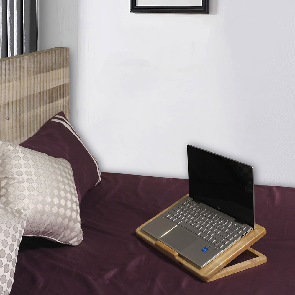 Wooden Decorative Foldable Multipurpose Laptop Table For Office , Living Room ( Pre - Assemble )