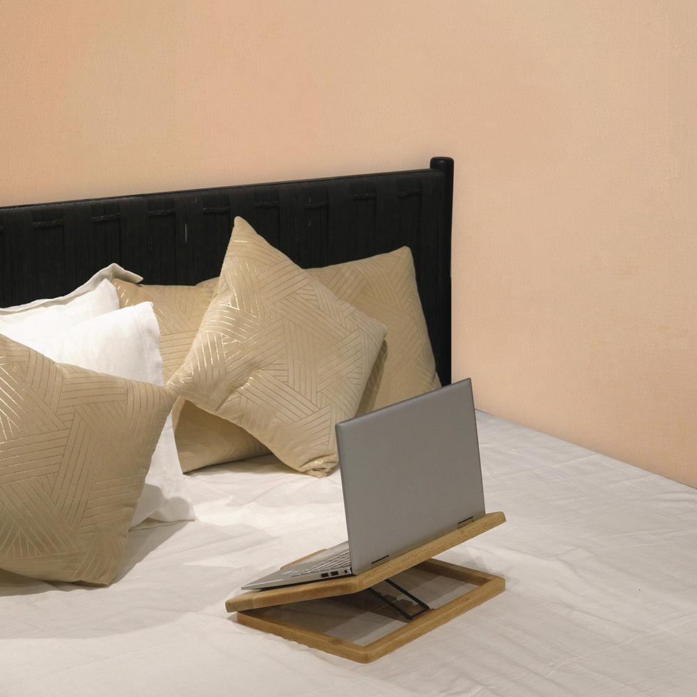 Wooden Decorative Foldable Multipurpose Laptop Table For Office , Living Room ( Pre - Assemble )