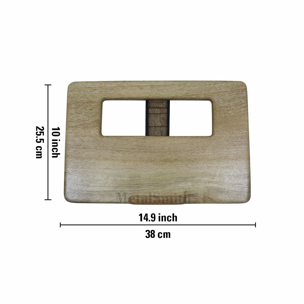 Adjustable Wooden Laptop Stand - Natural